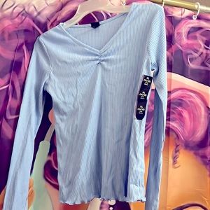 Blue long sleeve 14/16 tee for girls. Perfect with jeans.